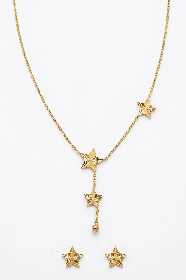 Stars set (necklace+ Earrings)