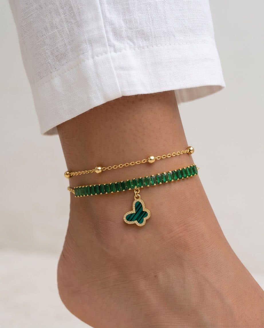 Butterfly anklet