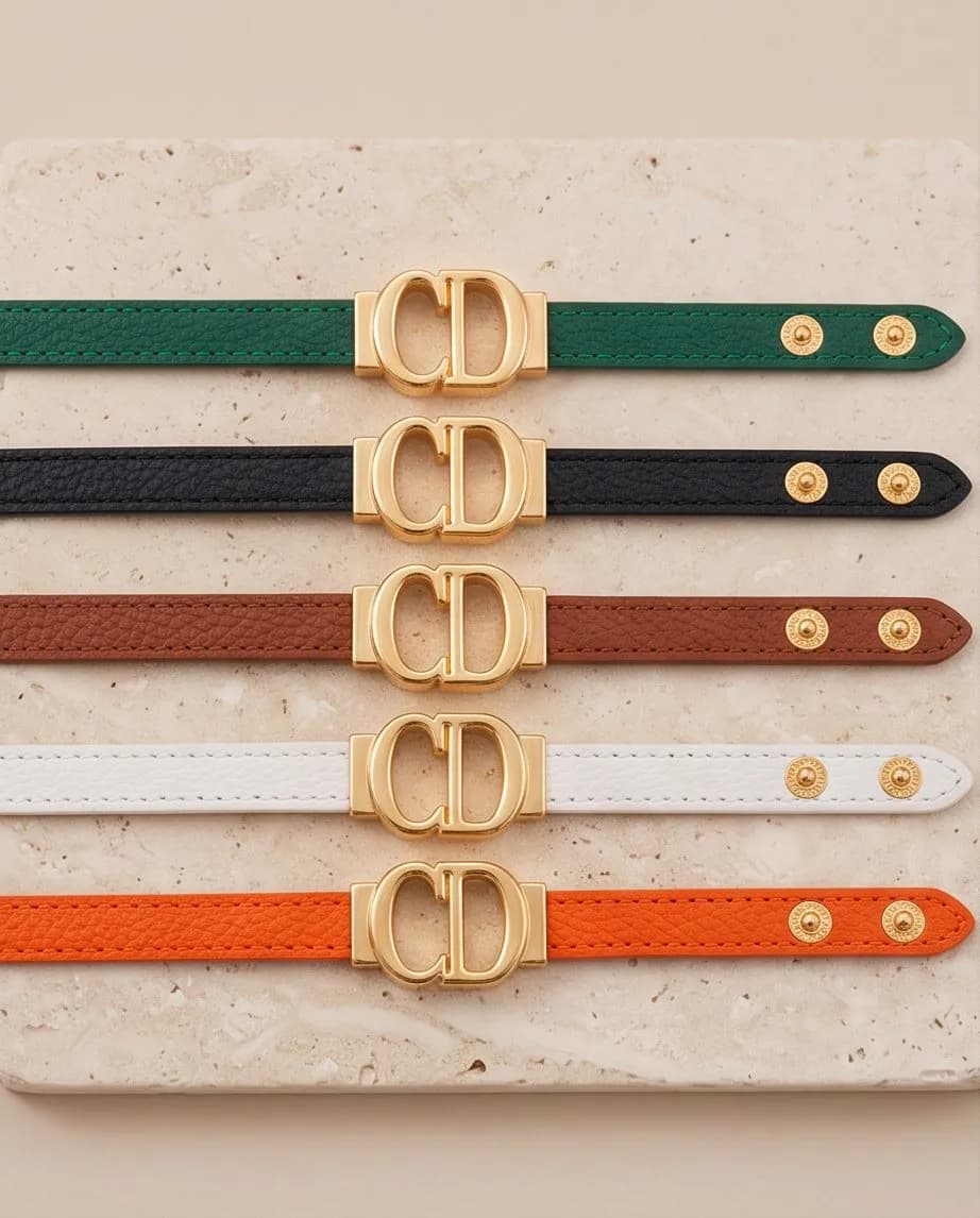 CD Leather bracelet