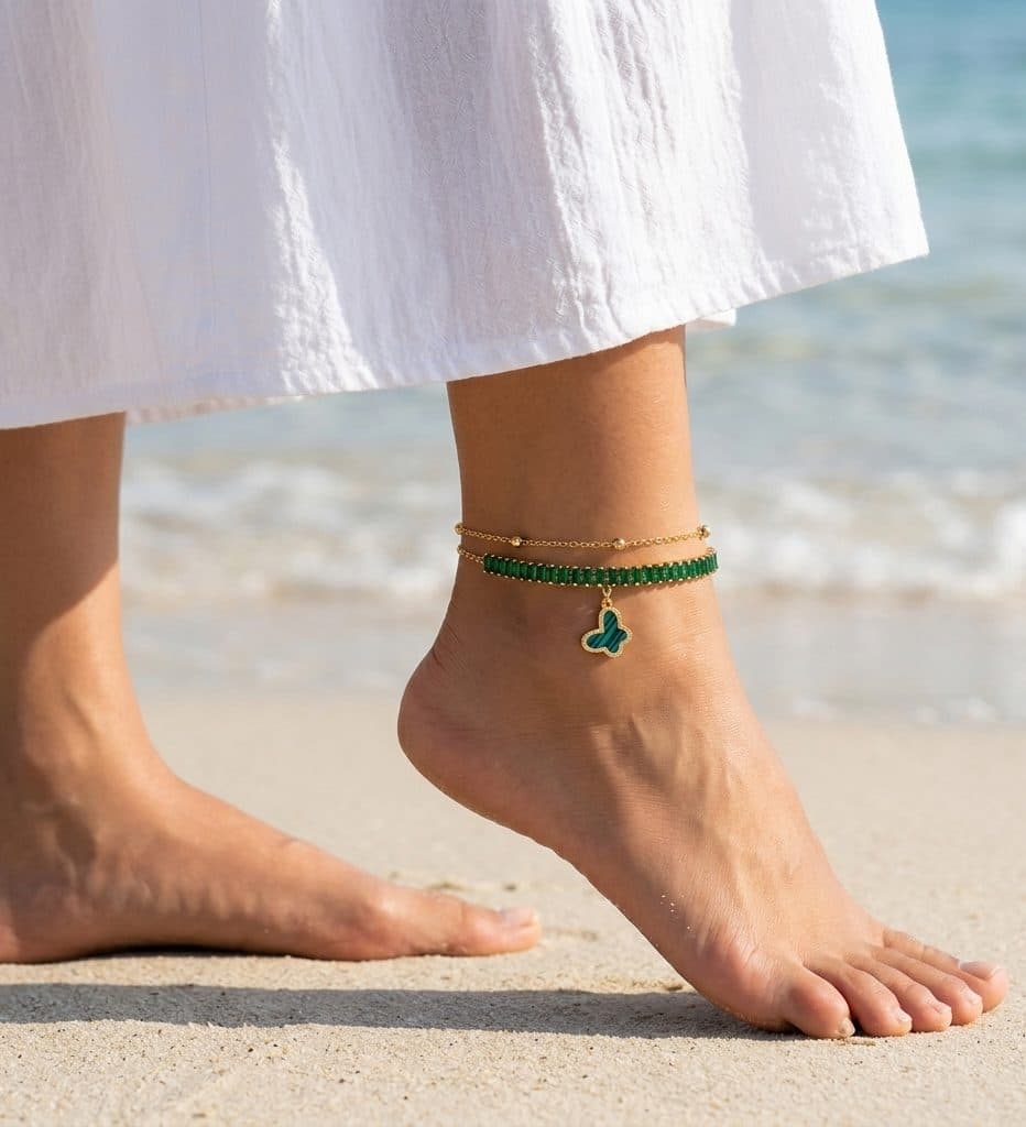 Butterfly anklet