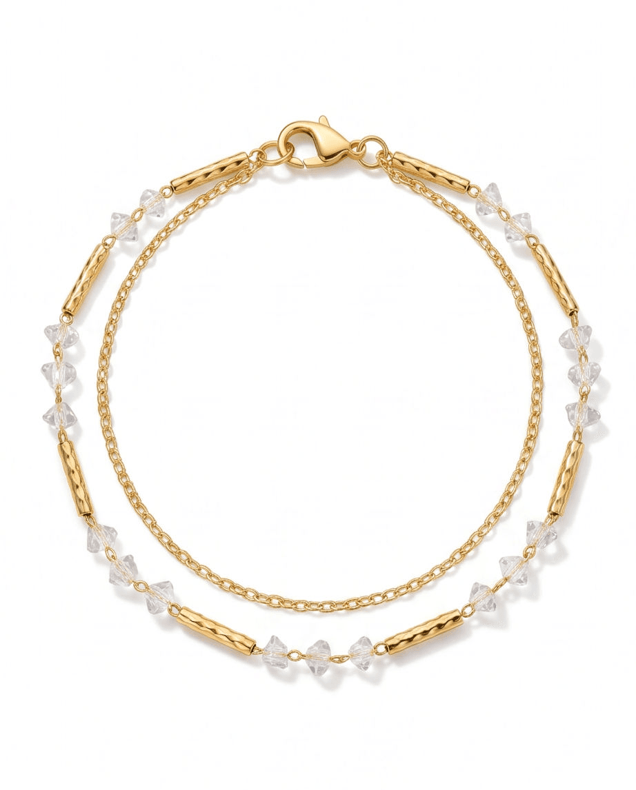Crystal anklet
